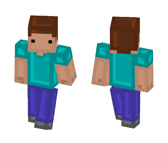 Chibi Pixel Steve - Male Minecraft Skins - image 1
