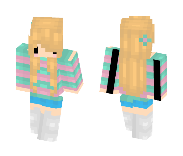 Download Free Chibi girl Skin for Minecraft image 1 Chibi girl - Girl Minecraft Skins - image 1