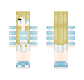 Blond Girl By Light Moon