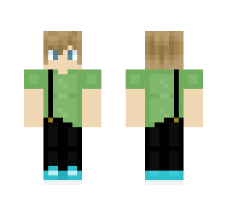 Brown haired boy with suspenders - Boy Minecraft Skins - image 2