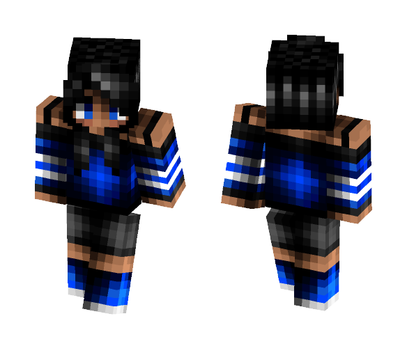 Blue Girl - Girl Minecraft Skins - image 1