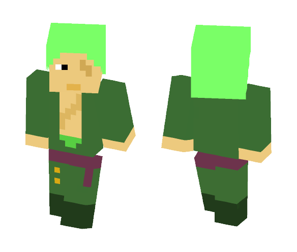 Roronoa Zoro (One Piece) - Male Minecraft Skins - image 1