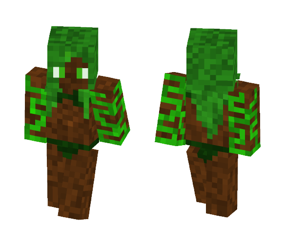 Download Free Plant/Earth girl Skin for Minecraft image 1 Plant/Earth girl - Girl Minecraft Skins - image 1
