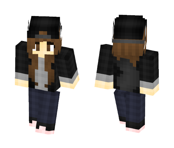 Hat wolf girl - Girl Minecraft Skins - image 1