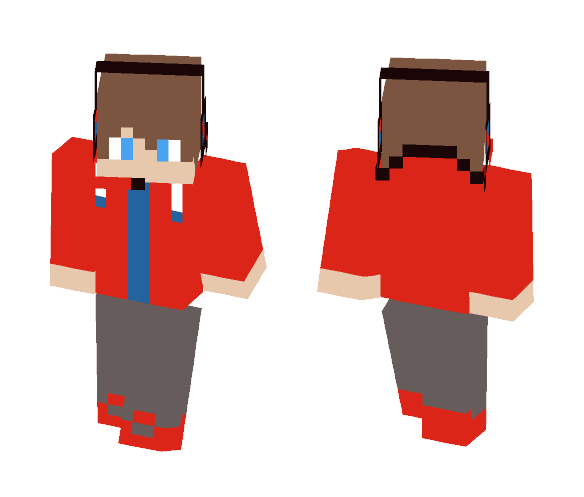 red hoodie - Male Minecraft Skins - image 1
