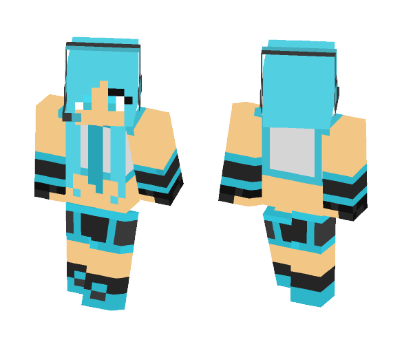Hatsune Miku The VocaLoid - Male Minecraft Skins - image 1