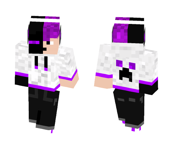 Purple Enderman Infection - Male Minecraft Skins - image 1