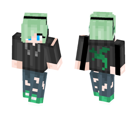 Dragon Punk Girl - Girl Minecraft Skins - image 1