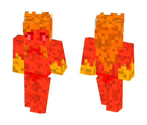 Fire girl - Girl Minecraft Skins - image 1