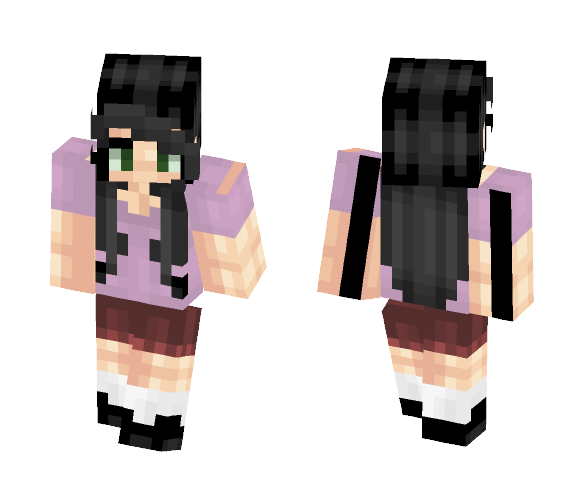 Gurl w/ black hair - Female Minecraft Skins - image 1