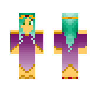Purple and Turquoise Princess - Female Minecraft Skins - image 2