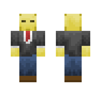 Skeleton in tuxedo