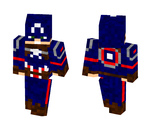 Download Free Captain America (Civil War) Skin for Minecraft image 1 Captain America (Civil War) - Comics Minecraft Skins - image 1
