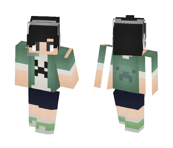 -(Creeper Gamer)- - Male Minecraft Skins - image 1