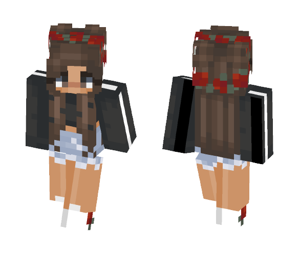 Download Free Rosed ????/ First Skin! Skin for Minecraft image 1 Rosed ????/ First Skin! - Female Minecraft Skins - image 1