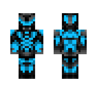 Blue/Black Futuristic Robot Skin