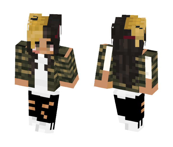 XXXTENTACION Girl [Version 2] - Girl Minecraft Skins - image 1