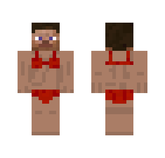 Red Bikini Steve - Interchangeable Minecraft Skins - image 2
