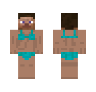 Blue Bikini Steve - Interchangeable Minecraft Skins - image 2