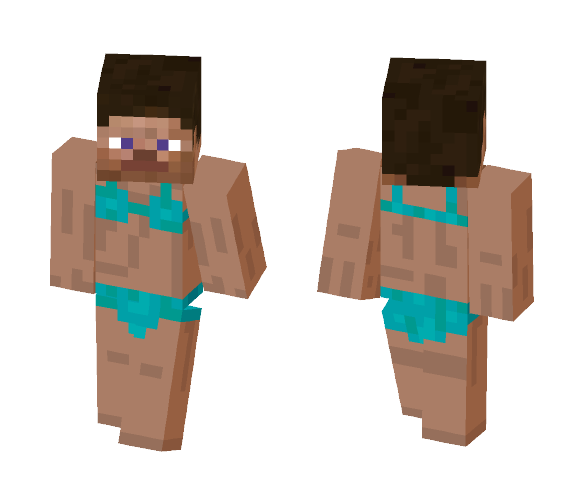 Blue Bikini Steve - Interchangeable Minecraft Skins - image 1