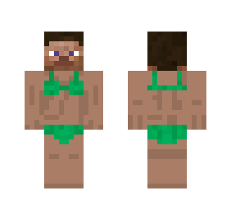Green Bikini Steve - Interchangeable Minecraft Skins - image 2