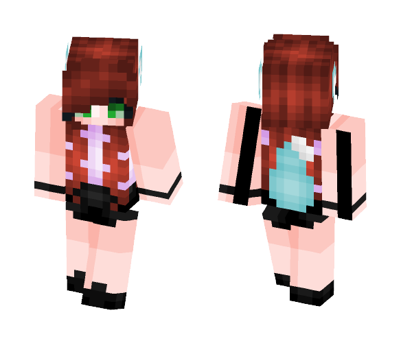 Pixel || i-i'm a werewolf now? - Female Minecraft Skins - image 1