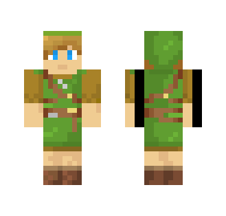 botw link green tunic - Male Minecraft Skins - image 2