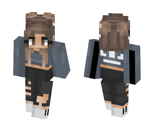 Adidas Crop top - Female Minecraft Skins - image 1