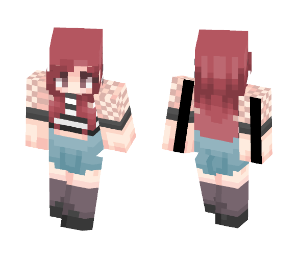 [ ･ﾟ♡ ] : FISHNETS. - Female Minecraft Skins - image 1