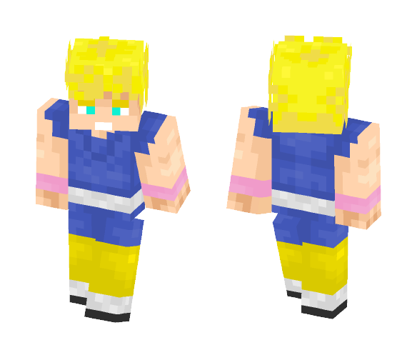 Goku GT Super Saiyan - Male Minecraft Skins - image 1