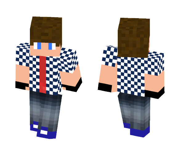 Skin Guto (Blue&White) - Male Minecraft Skins - image 1