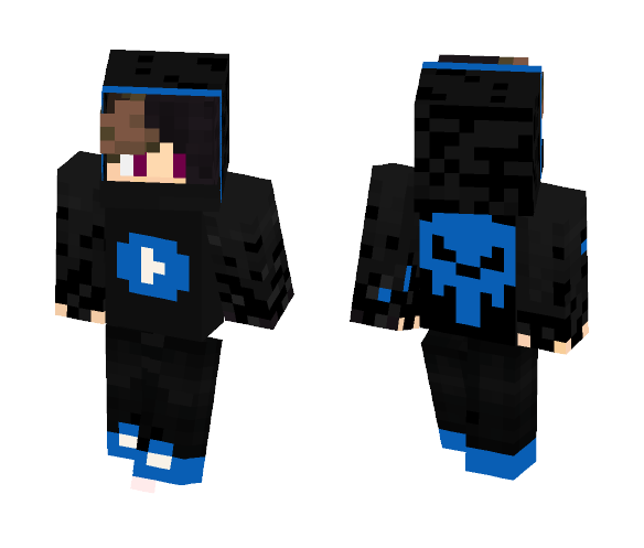 EnderTakeOver Blue Youtuber - Male Minecraft Skins - image 1