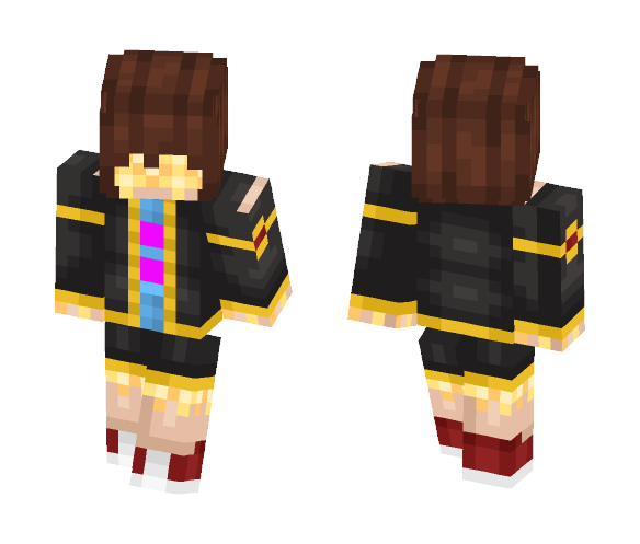 Flowerfell Frisk - Female Minecraft Skins - image 1