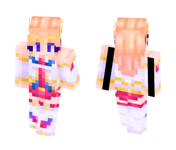 Download Free STAR GUARDIAN AHRI ✧・゚:* LoL Skin for Minecraft image 1 STAR GUARDIAN AHRI ✧・゚:* LoL - Female Minecraft Skins - image 1