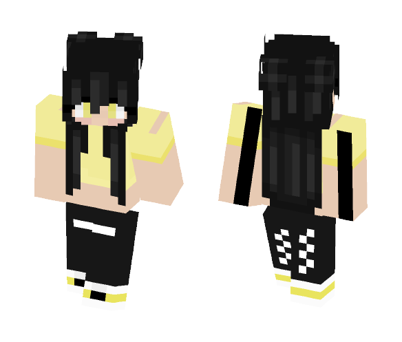 Random Top, Off white bottoms - Female Minecraft Skins - image 1