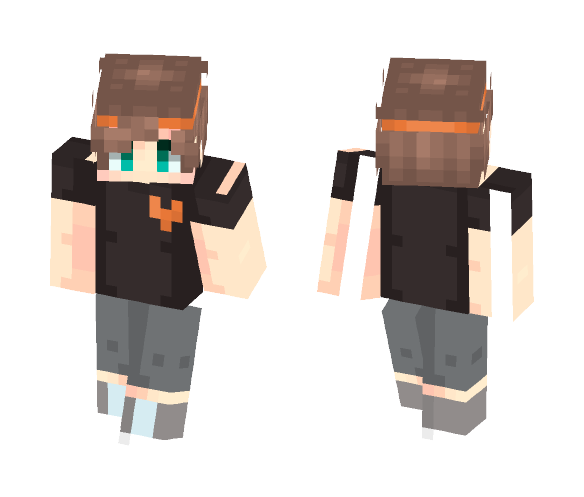Soul Of Bravery - [Undertale] ~ PBP - Male Minecraft Skins - image 1