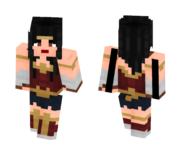 Download Free Wonder Woman DCEU Skin for Minecraft image 1 Wonder Woman DCEU - Comics Minecraft Skins - image 1