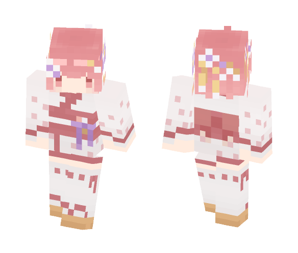 Download Free Re:Zero | Ram | kimono ver Skin for Minecraft image 1 Re:Zero | Ram | kimono ver - Female Minecraft Skins - image 1