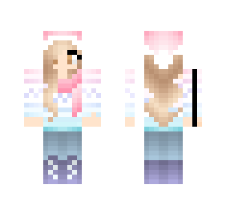 Pastel winter girl