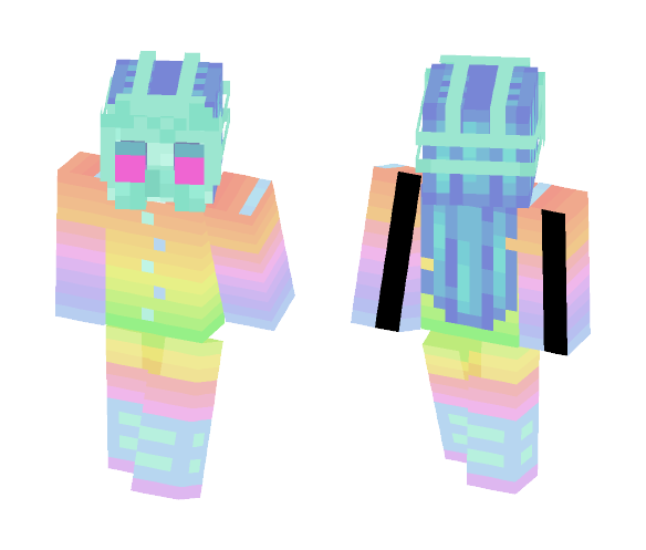 Download Free Togotwi - Gas Mask Pastel Alien Skin for Minecraft image 1 Togotwi - Gas Mask Pastel Alien - Female Minecraft Skins - image 1