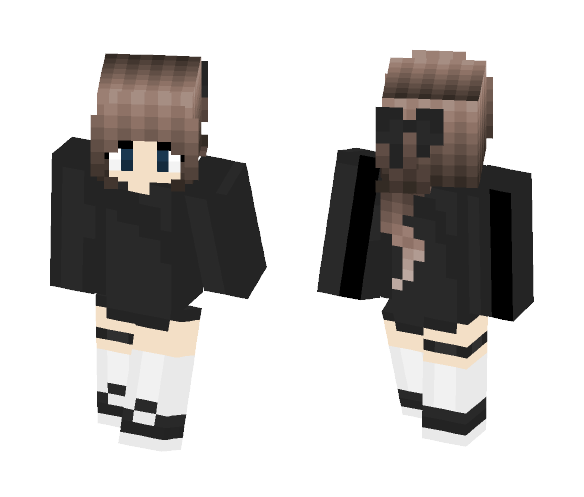 Download Free Brown Haired Girl Skin for Minecraft image 1 Brown Haired Girl - Color Haired Girls Minecraft Skins - image 1