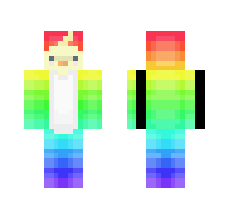 Duck in a Rainbow Dinosaur