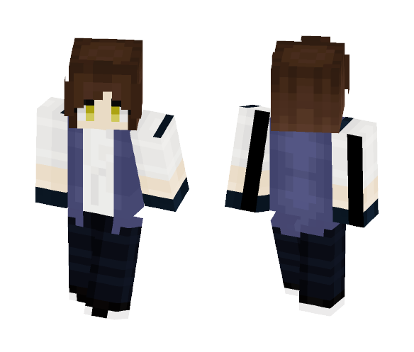 CreepyPasta - Chris (Without Mask) - Female Minecraft Skins - image 1