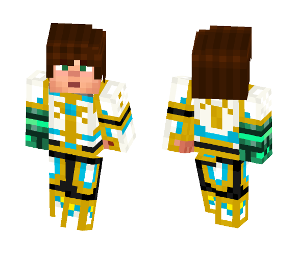 Jesse With Tim's Armor and Gauntlet - Male Minecraft Skins - image 1
