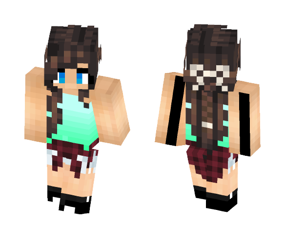 Download Free Summer's End Skin for Minecraft image 1 Summer's End - Female Minecraft Skins - image 1
