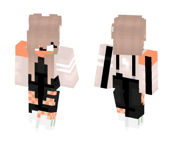 Download Free Sweater with black ripped jeans Skin for Minecraft image 1 Sweater with black ripped jeans - Female Minecraft Skins - image 1