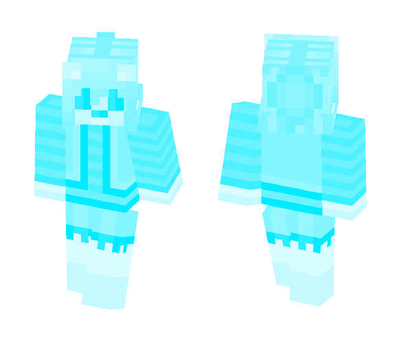 Download Free Pastel Blue Cat Girl Skin for Minecraft image 1 Pastel Blue Cat Girl - Cat Minecraft Skins - image 1