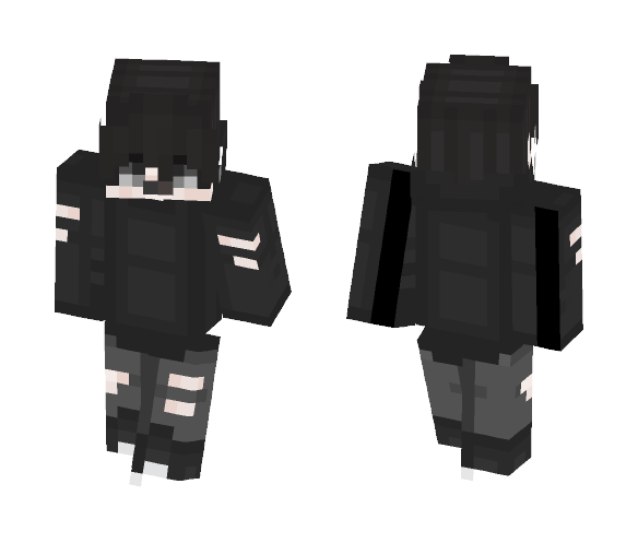 Download Free Torn Emo Skin for Minecraft image 1 Torn Emo - Male Minecraft Skins - image 1