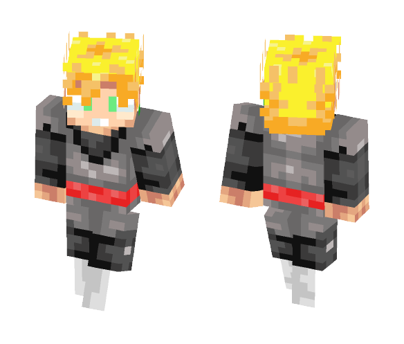 Super Saiyan Black (Fanmade) - Male Minecraft Skins - image 1