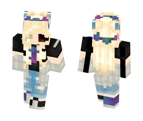 Ghoul Girl -[Full Skin]-Manga Girl - Girl Minecraft Skins - image 1